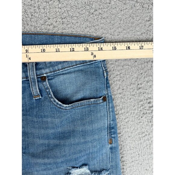 Madewell Womens Jeans 9" High-Rise Skinny 28T (fits 26x32) Blue Denim Stretch - Picture 5 of 12